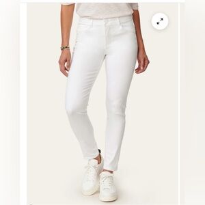 Ab"solution® High Rise White Denim Ankle Length Jeans size 6